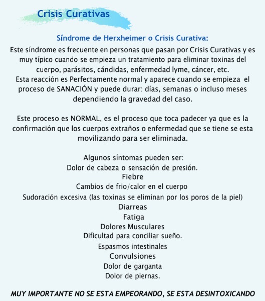 Crisis curativa, que es